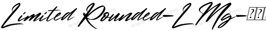 Limited Rounded-L Mg字体转换